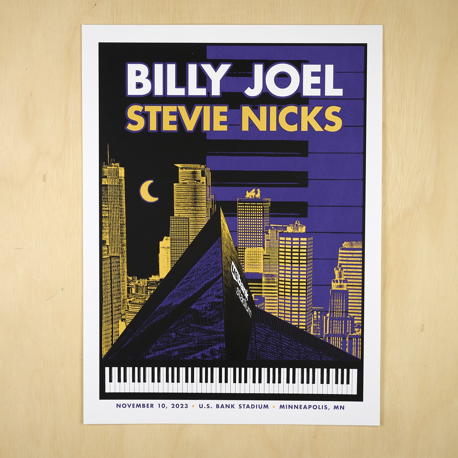 Billy Joel & Stevie Nicks — Dogfish Media Screen Print Art